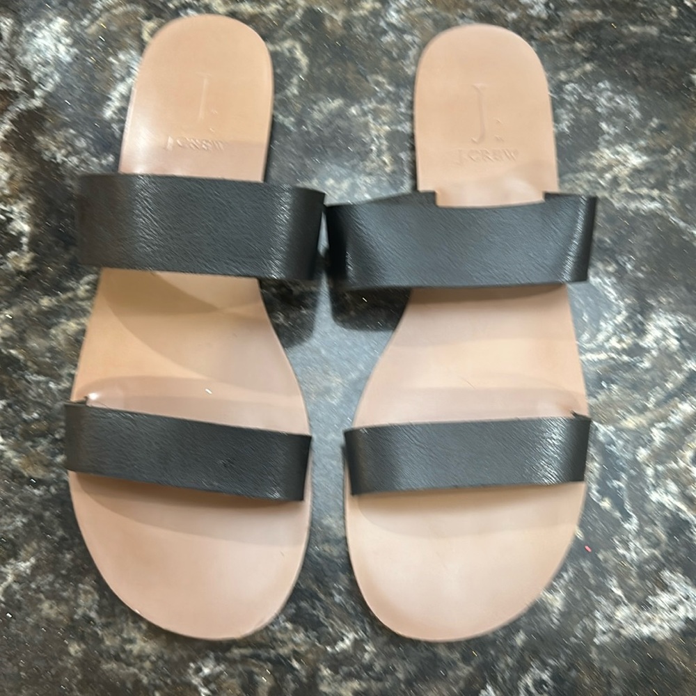 J.Crew boardwalk two strap sandals